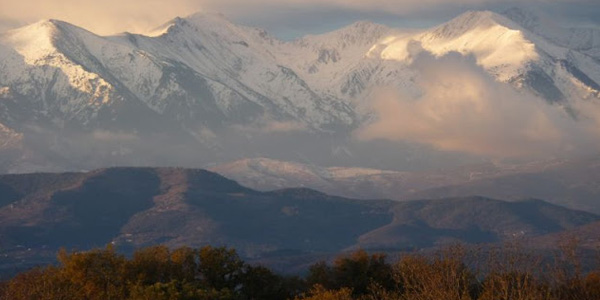View towards 'Les Canigou'